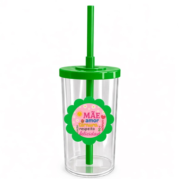 Copo Short Drink Flor Personalizado Dia das Mães - Imagem 4