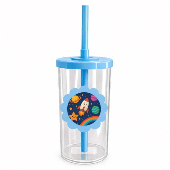 Copo Short Drink Flor Personalizado Espaço Colorido - Imagem 2