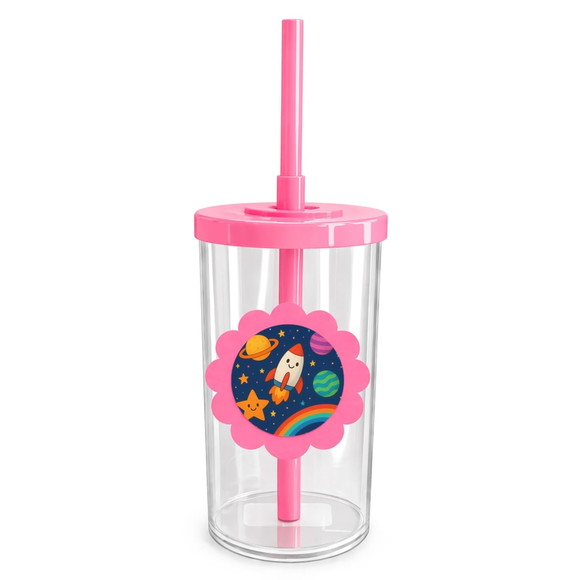 Copo Short Drink Flor Personalizado Espaço Colorido