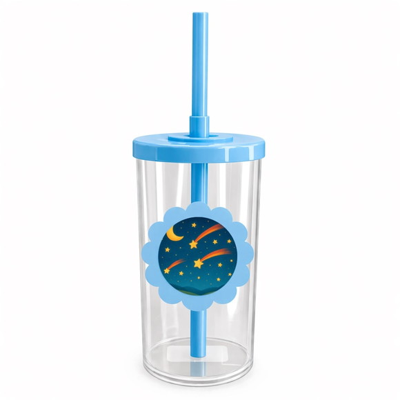 Copo Short Drink Flor Personalizado Estrelas Cadentes - Imagem 2