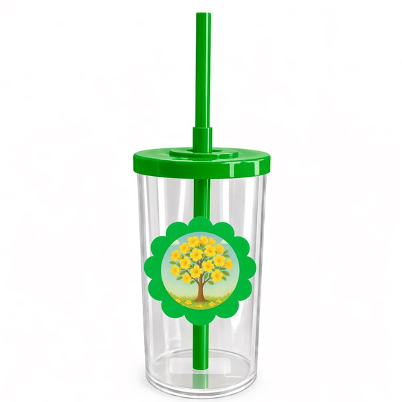 Copo Short Drink Flor Personalizado Flor de Ipê Amarela - Imagem 4