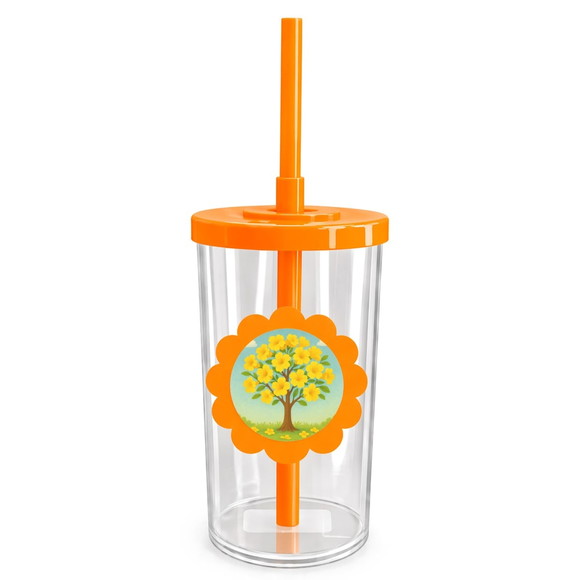 Copo Short Drink Flor Personalizado Flor de Ipê Amarela - Imagem 3