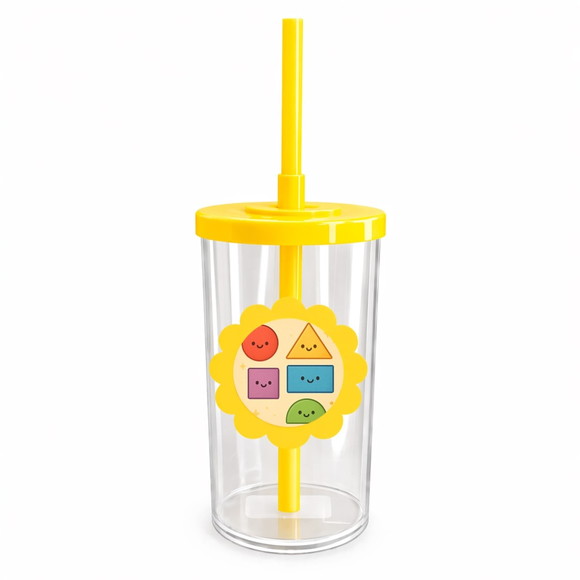 Copo Short Drink Flor Personalizado Formas Geométricas - Imagem 5