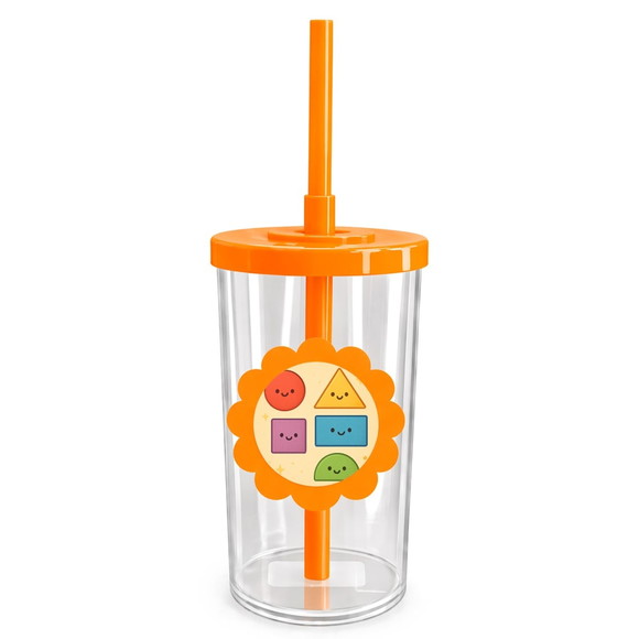 Copo Short Drink Flor Personalizado Formas Geométricas - Imagem 3