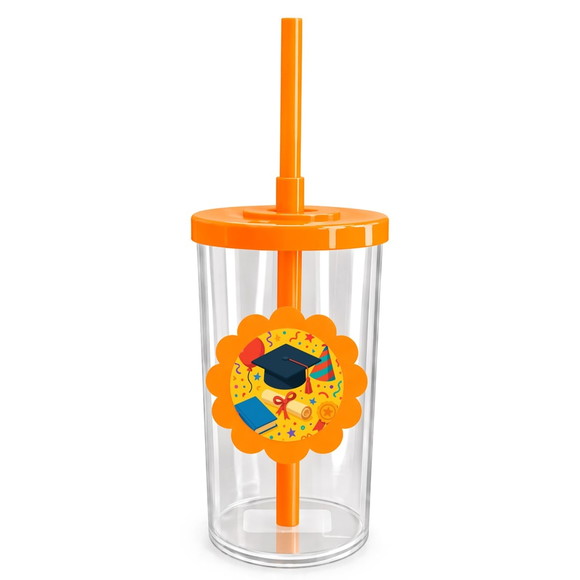 Copo Short Drink Flor Personalizado Formatura - Imagem 3