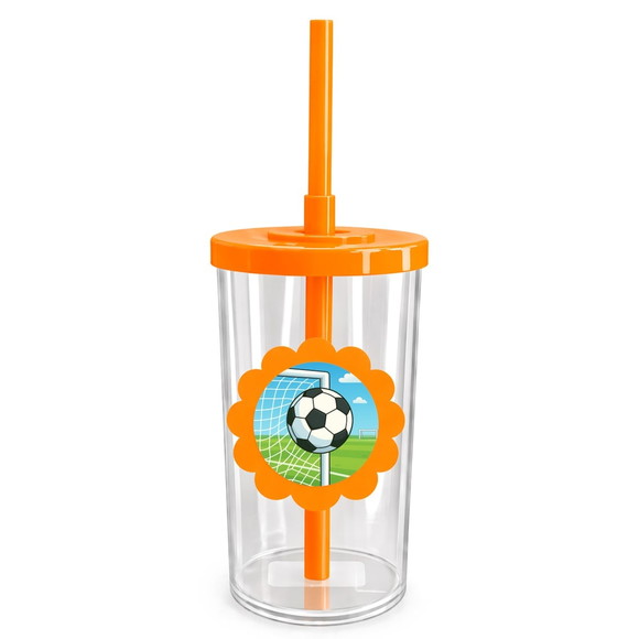 Copo Short Drink Flor Personalizado Futebol - Imagem 3