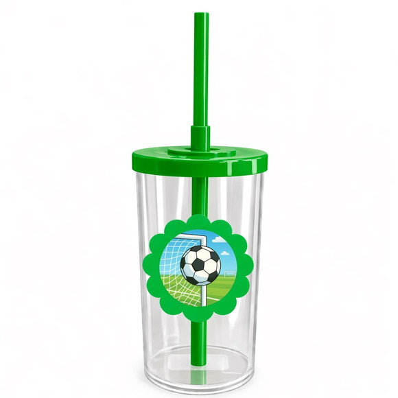 Copo Short Drink Flor Personalizado Futebol - Imagem 4