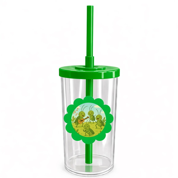 Copo Short Drink Flor Personalizado Grilos - Imagem 4