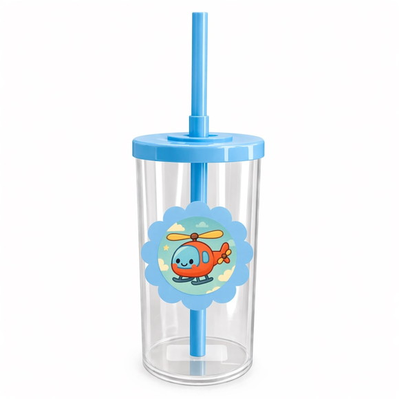 Copo Short Drink Flor Personalizado Helicóptero - Imagem 2