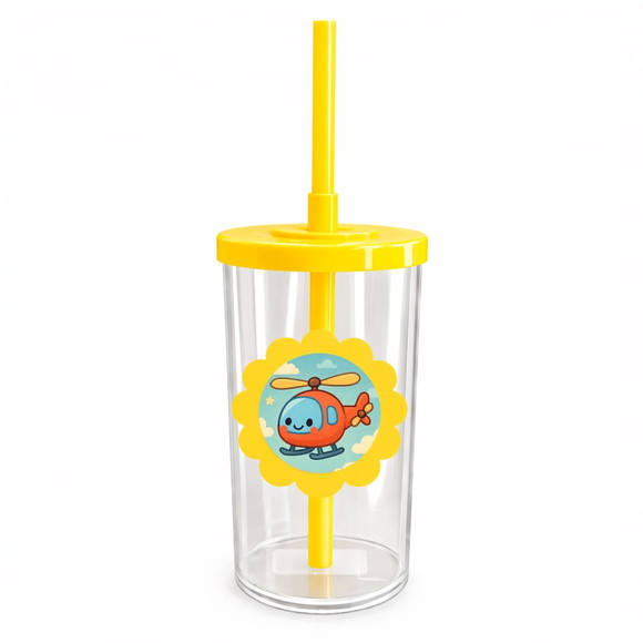 Copo Short Drink Flor Personalizado Helicóptero - Imagem 5