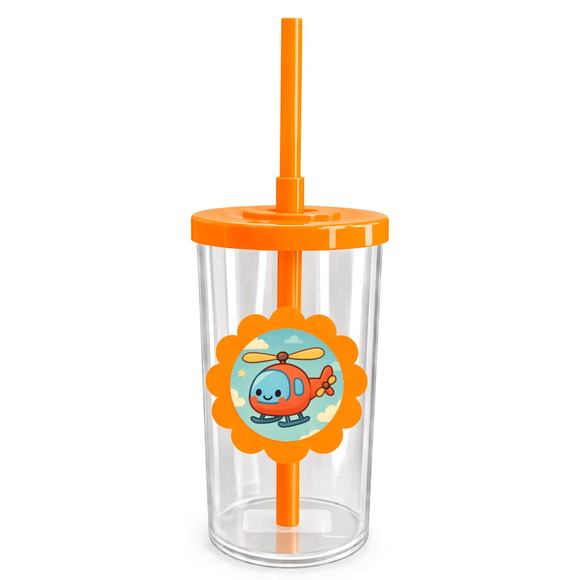 Copo Short Drink Flor Personalizado Helicóptero - Imagem 3