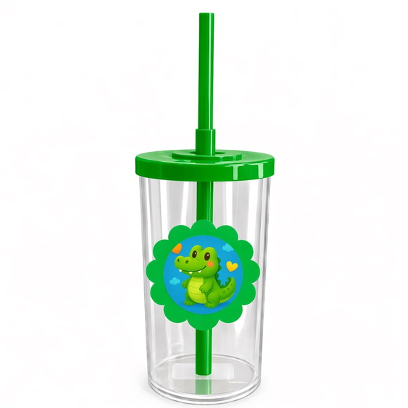 Copo Short Drink Flor Personalizado Jacaré Baby - Imagem 4