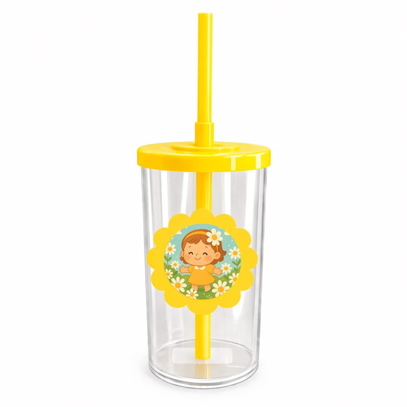 Copo Short Drink Flor Personalizado Jardim das Margaridas - Imagem 5