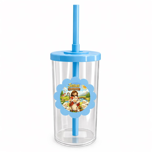 Copo Short Drink Flor Personalizado Jesus, o Bom Pastor - Imagem 2