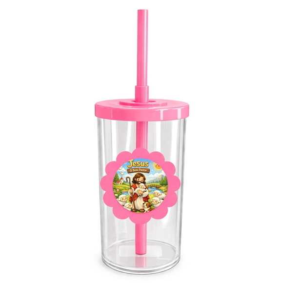 Copo Short Drink Flor Personalizado Jesus, o Bom Pastor