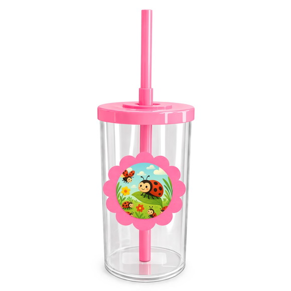 Copo Short Drink Flor Personalizado Joaninhas