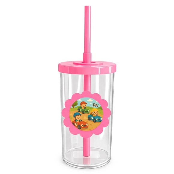 Copo Short Drink Flor Personalizado Kart Infantil