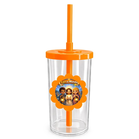 Copo Short Drink Flor Personalizado Luz do Mundo - Imagem 3