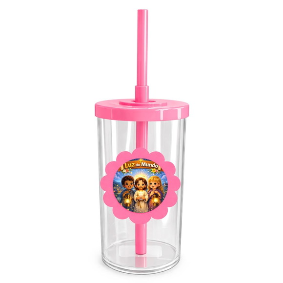 Copo Short Drink Flor Personalizado Luz do Mundo