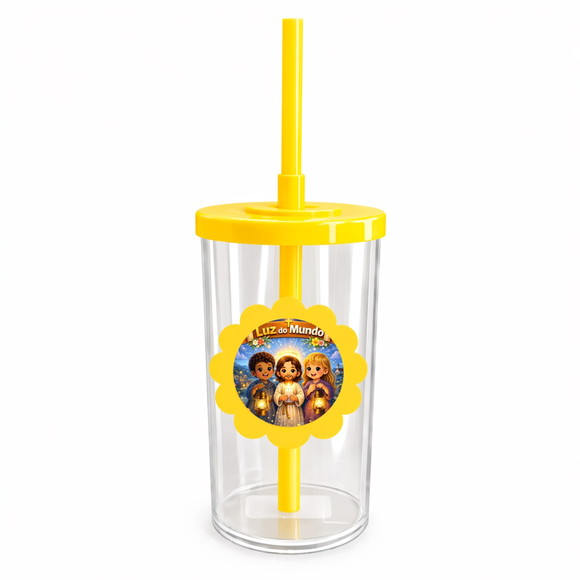 Copo Short Drink Flor Personalizado Luz do Mundo - Imagem 4