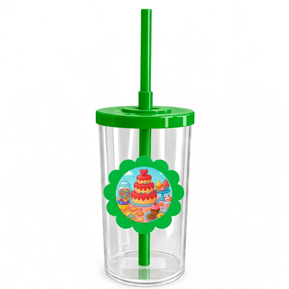 Copo Short Drink Flor Personalizado Mesa Doces Coloridos - Imagem 4