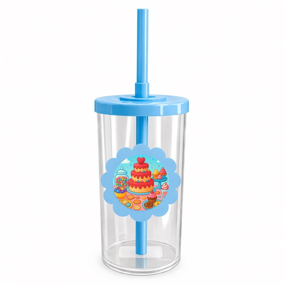 Copo Short Drink Flor Personalizado Mesa Doces Coloridos - Imagem 2