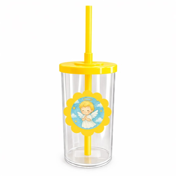Copo Short Drink Flor Personalizado Meu Batizado - Imagem 5