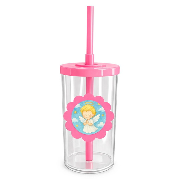 Copo Short Drink Flor Personalizado Meu Batizado