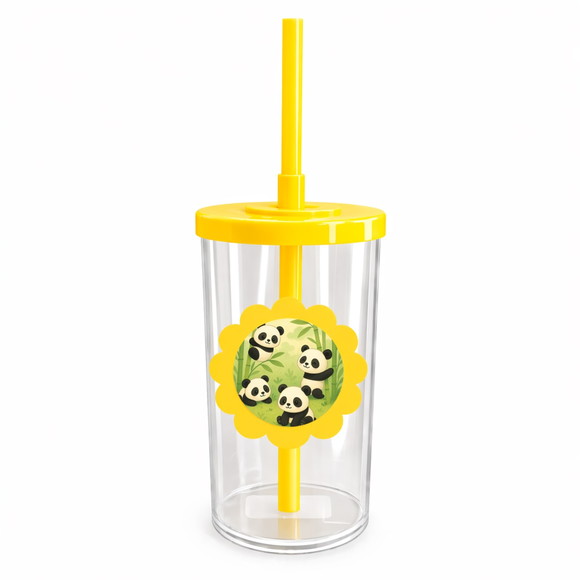 Copo Short Drink Flor Personalizado Pandinhas - Imagem 5