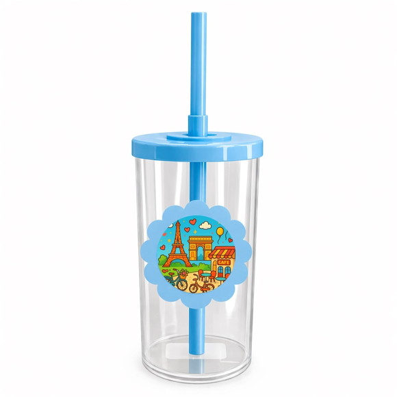 Copo Short Drink Flor Personalizado Paris - Imagem 2