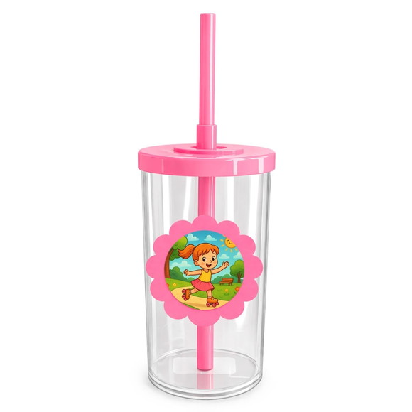 Copo Short Drink Flor Personalizado Patins