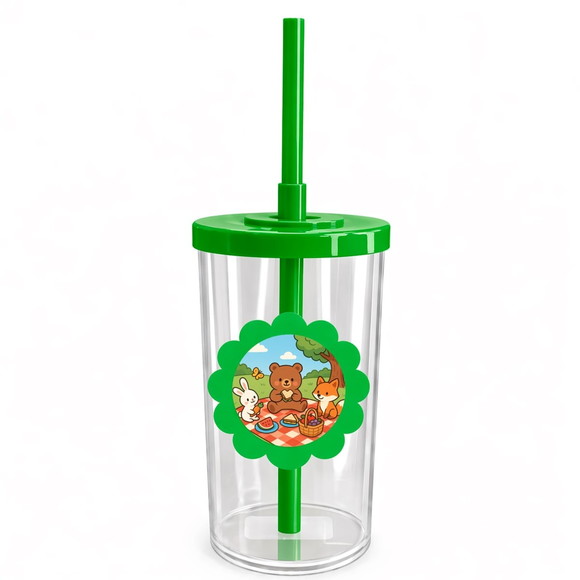 Copo Short Drink Flor Personalizado Picnic - Imagem 4