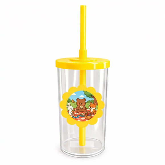 Copo Short Drink Flor Personalizado Picnic - Imagem 5