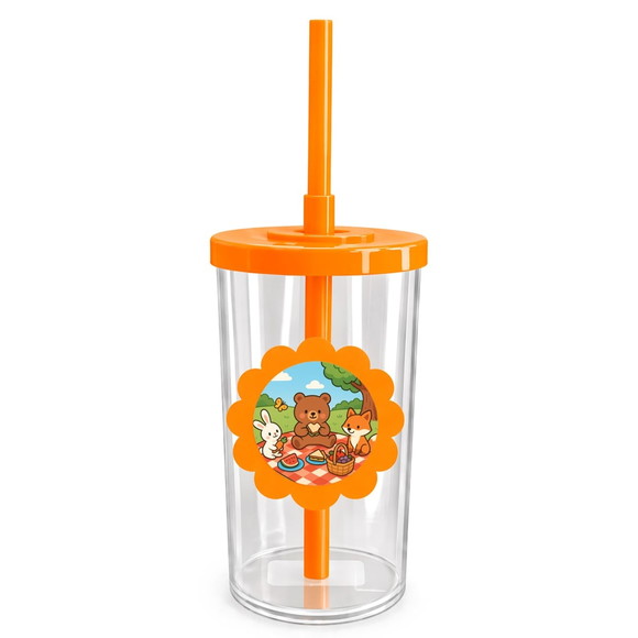 Copo Short Drink Flor Personalizado Picnic - Imagem 3