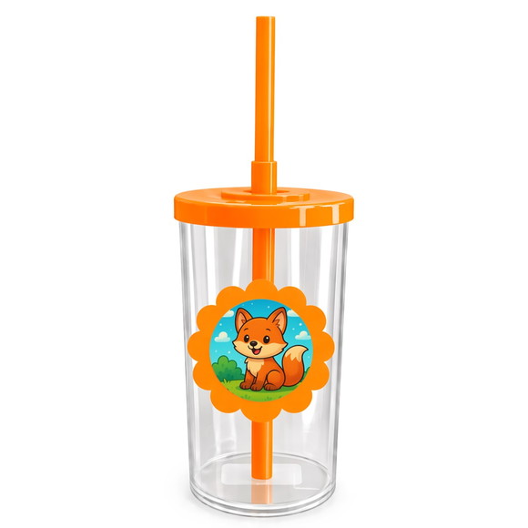Copo Short Drink Flor Personalizado Raposinha - Imagem 3
