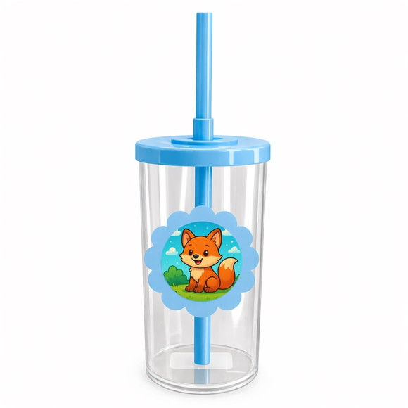 Copo Short Drink Flor Personalizado Raposinha - Imagem 2