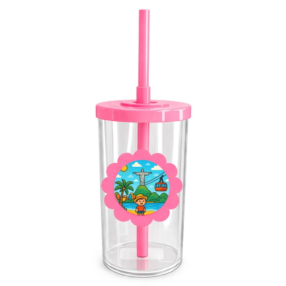 Copo Short Drink Flor Personalizado Rio de Janeiro