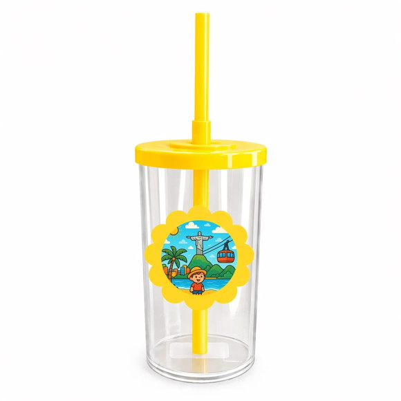 Copo Short Drink Flor Personalizado Rio de Janeiro - Imagem 5