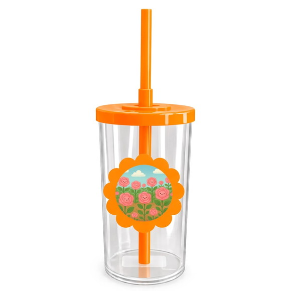 Copo Short Drink Flor Personalizado Rosas Fofas - Imagem 3