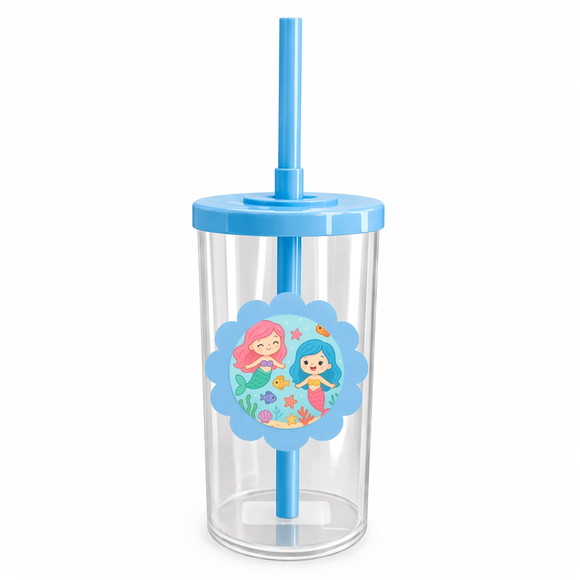 Copo Short Drink Flor Personalizado Sereias - Imagem 2