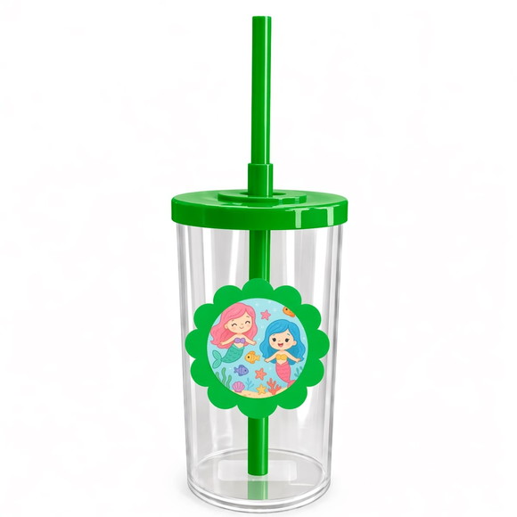 Copo Short Drink Flor Personalizado Sereias - Imagem 4