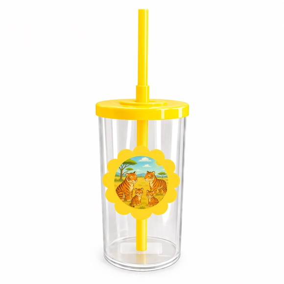 Copo Short Drink Flor Personalizado Tigres - Imagem 5