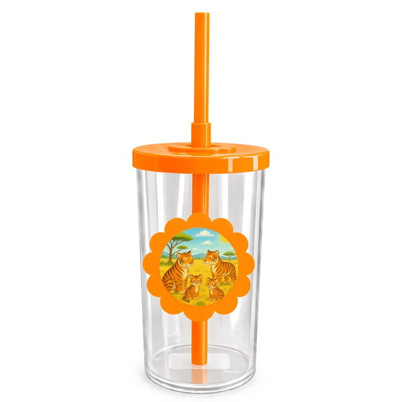 Copo Short Drink Flor Personalizado Tigres - Imagem 3