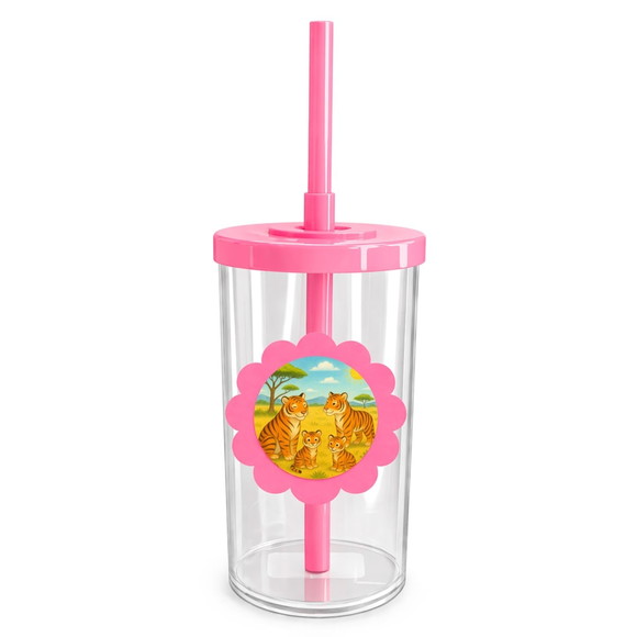 Copo Short Drink Flor Personalizado Tigres