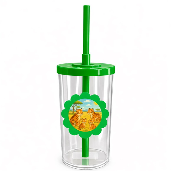 Copo Short Drink Flor Personalizado Tigres - Imagem 4