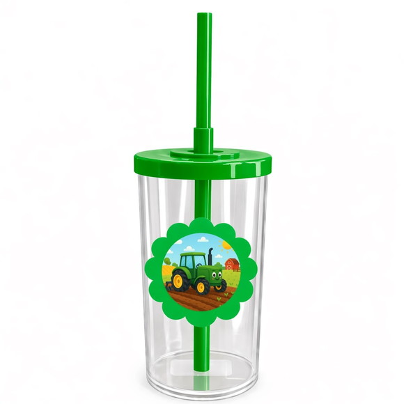 Copo Short Drink Flor Personalizado Trator - Imagem 4