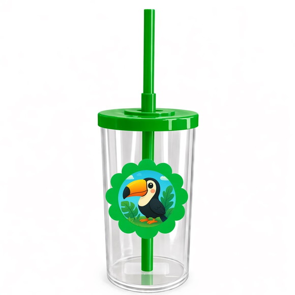 Copo Short Drink Flor Personalizado Tucano - Imagem 4