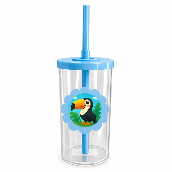 Copo Short Drink Flor Personalizado Tucano - Imagem 2