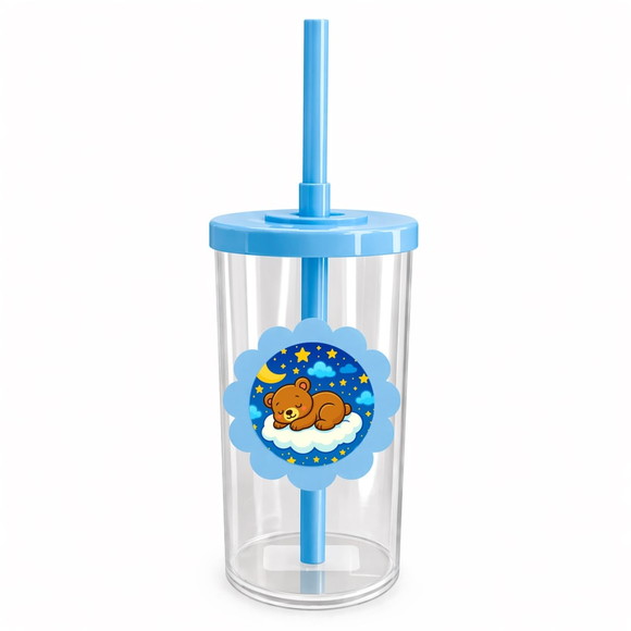 Copo Short Drink Flor Personalizado Ursinho Soninho - Imagem 2