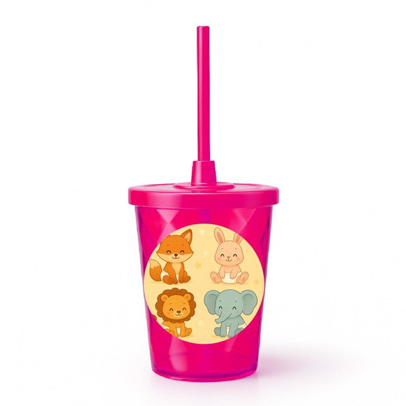 Copo Twister Personalizado 300ml Animais Fofinhos Baby - Imagem 2